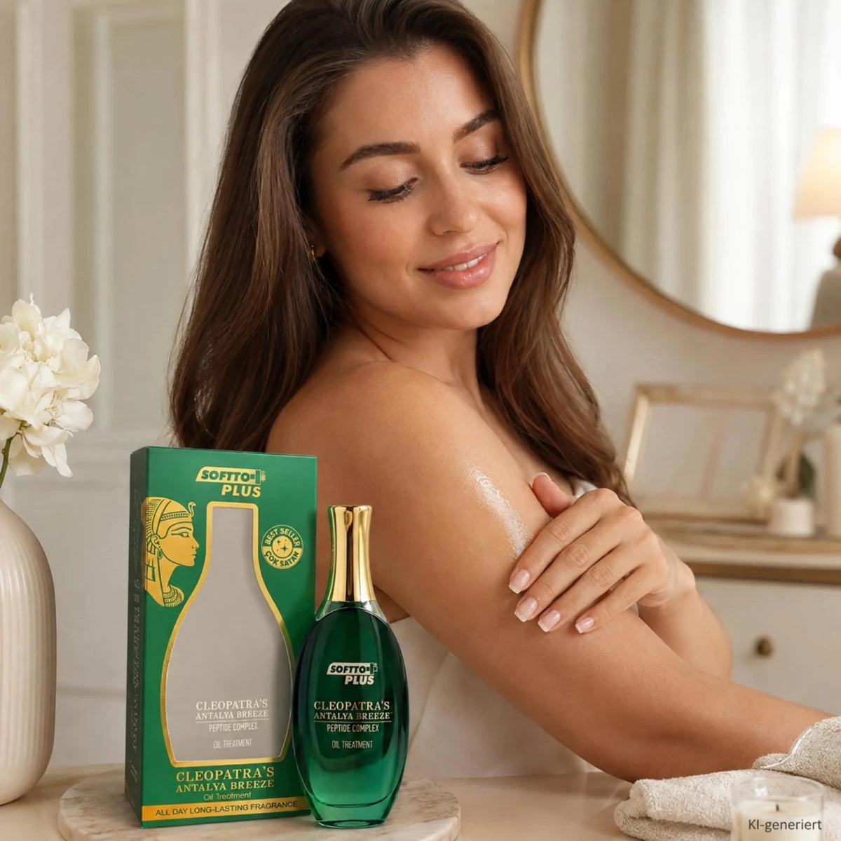 SOFTTO PLUS Cleopatra's Antalya Breeze aliejus su peptidų kompleksu, 120 ml-Plaukams, veidui ir kūnui-Damų Kampelis