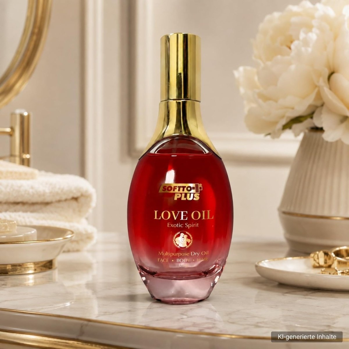 SOFTTO PLUS Love Oil Exotic Spirit sausas aliejus veidui, kūnui ir plaukams, 120 ml-Plaukams, veidui ir kūnui-Damų Kampelis
