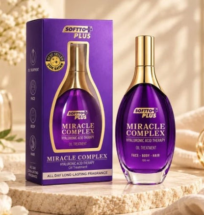 SOFTTO PLUS Miracle Complex aliejus su hialurono rūgštimi veidui, kūnui ir plaukams, 120 ml-Plaukams, veidui ir kūnui-Damų Kampelis