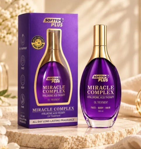 SOFTTO PLUS Miracle Complex aliejus su hialurono rūgštimi veidui, kūnui ir plaukams, 120 ml-Plaukams, veidui ir kūnui-Damų Kampelis