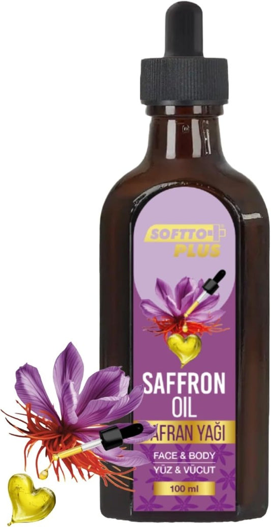 SOFTTO PLUS Šafrano aliejus veidui ir kūnui, 100 ml-Veidui ir kūnui-Damų Kampelis