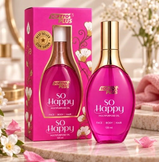 SOFTTO PLUS So Happy universalus aliejus veidui, kūnui ir plaukams, 120 ml-Plaukams, veidui ir kūnui-Damų Kampelis