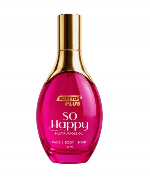 SOFTTO PLUS So Happy universalus aliejus veidui, kūnui ir plaukams, 120 ml-Plaukams, veidui ir kūnui-Damų Kampelis