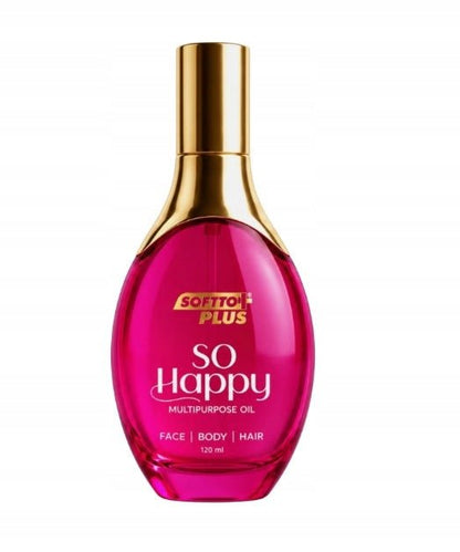 SOFTTO PLUS So Happy universalus aliejus veidui, kūnui ir plaukams, 120 ml-Plaukams, veidui ir kūnui-Damų Kampelis