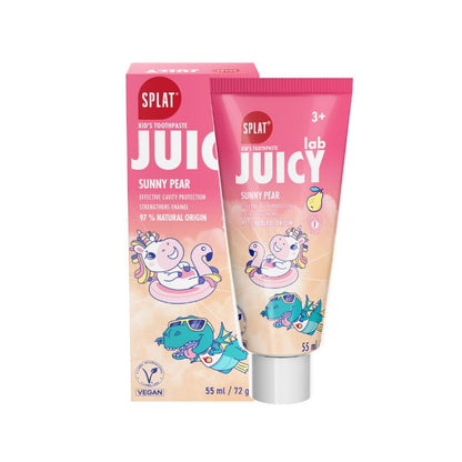 SPLAT Juicy Lab vaikiška dantų pasta Pear (kriaušių skonio), 55 ml