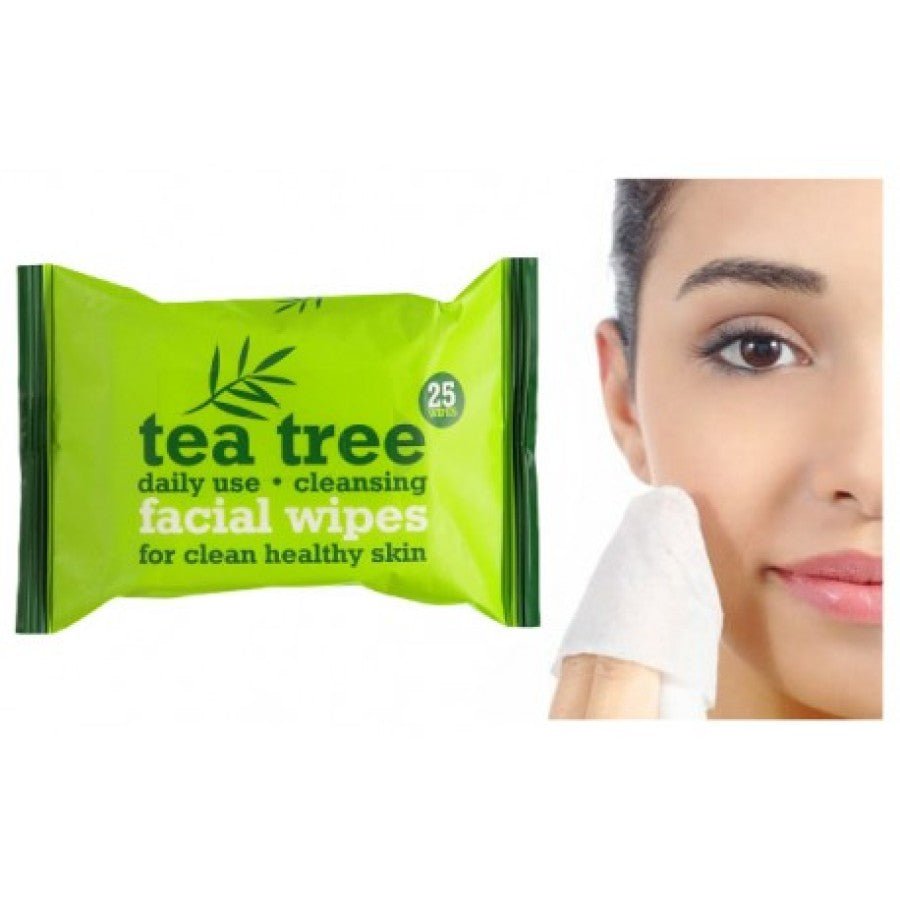 Tea Tree valomosios veido servetėlės 25vnt - veidui - Damų Kampelis