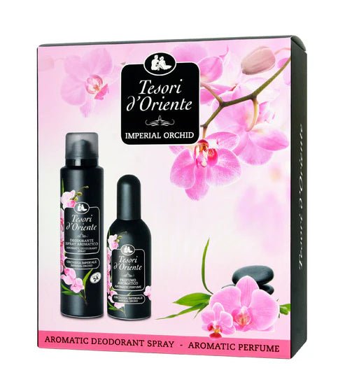 TESORI IMPERIAL ORCHID dovanų rinkinys EDT+DEO - kūnui - Damų Kampelis