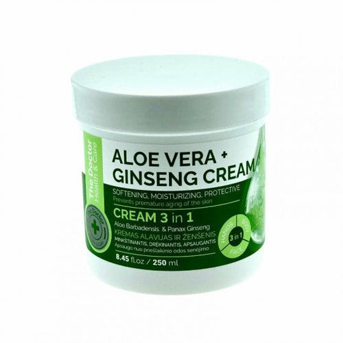 THE DOCTOR kremas 3 in 1 Health & Care Aloe Vera & Ženšenis, 250 ml - kūnui - Damų Kampelis