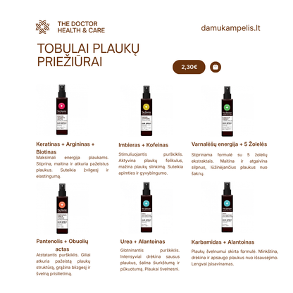 THE DOCTOR purškiklis plaukams Karbamidas + Alantoinas Plaukų švelnumui, 150 ml - plaukams - Damų Kampelis