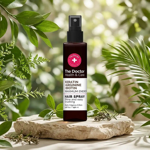 THE DOCTOR purškiklis plaukams Keratinas + Argininas + Biotinas Maksimali energija, 150 ml-Plaukams-Damų Kampelis