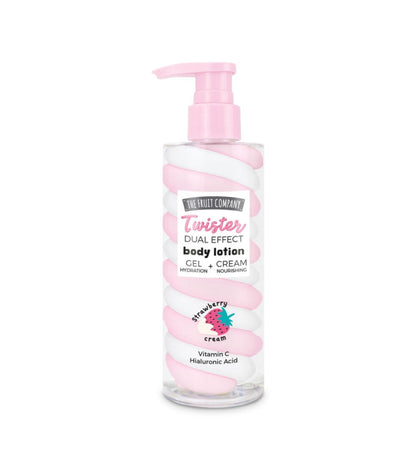 THE FRUIT COMPANY Twister Dual Effect kūno losjonas Strawberry Cream, 200 g-Kūnui-Damų Kampelis