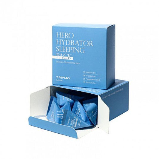 TRIMAY Hero Hydrator Sleeping Pack naktinė veido kaukė su hialuronu, 20x3 g-Veido kaukė-Damų Kampelis