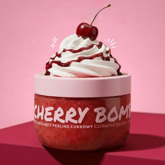 Tutti Frutti Cherry Bomb kūno šveitiklis su cukrumi, 300 g-Kūnui-Damų Kampelis