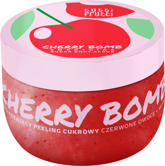 Tutti Frutti Cherry Bomb kūno šveitiklis su cukrumi, 300 g-Kūnui-Damų Kampelis