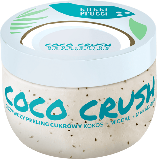 Tutti Frutti Coco Crush kūno šveitiklis su cukrumi, 300 g-Kūnui-Damų Kampelis