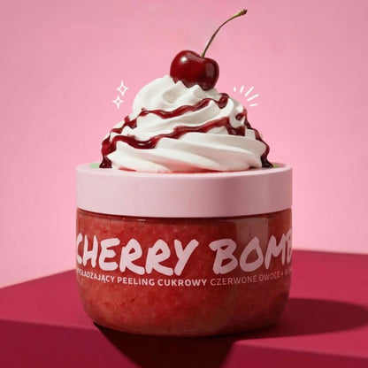 Tutti Frutti Cherry Bomb kūno šveitiklis su cukrumi, 300 g