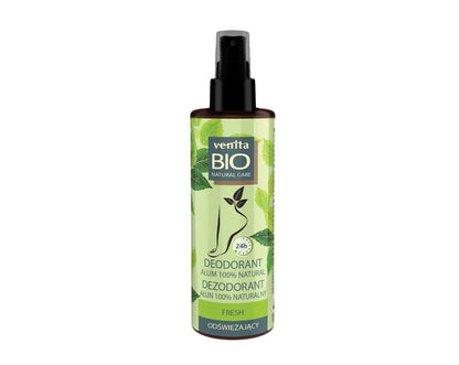 VENITA Bio Natural Care pėdų dezodorantas, 100% natūralus alūnas - vėsinantis, 100 ml-Pėdų dezodorantas-Damų Kampelis