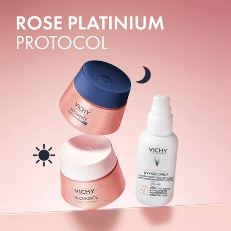 VICHY NEOVADIOL Rose Platinium naktinis kremas, atkuriantis putlumą, 50ml. - kūnui - Damų Kampelis