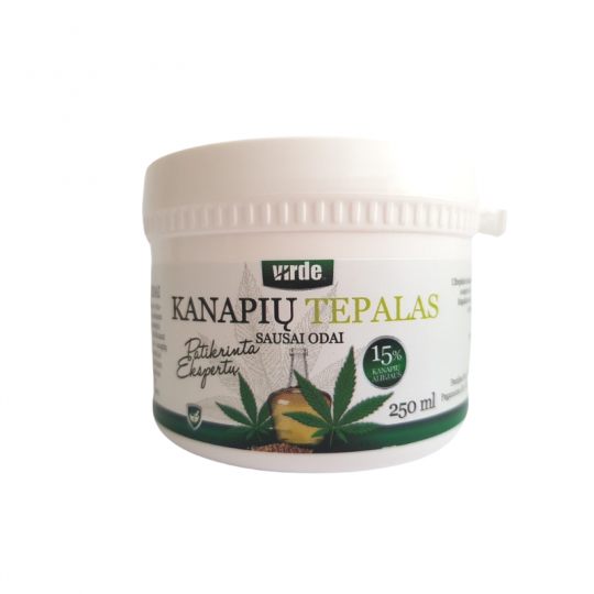 VIRDE Kanapių balzamas sausai ir atopinei odai, 250 ml-Kūnui-Damų Kampelis