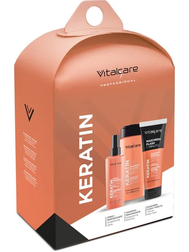 VITALCARE Keratin stiprinantis plaukų priežiūros rinkinys - plaukams - Damų Kampelis