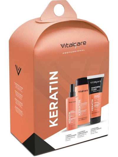 VITALCARE Keratin stiprinantis plaukų priežiūros rinkinys - plaukams - Damų Kampelis