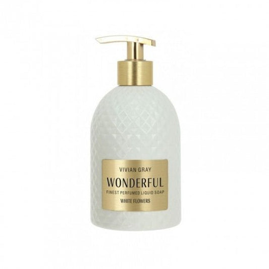 VIVIAN GRAY skystas muilas Wonderful White Flowers, 500 ml. - kūnui - Damų Kampelis